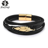 Jiayiqi Leather Bracelet